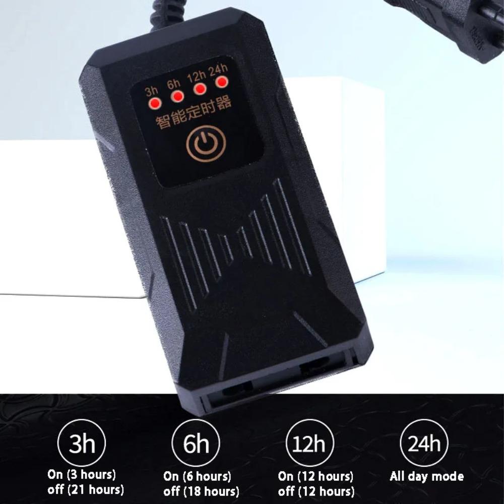 Four-speed Cycle Aquarium Timer Stable Black Generator Timing Switch Adjustable Fish Tank Timer For Aquarium Grow Light