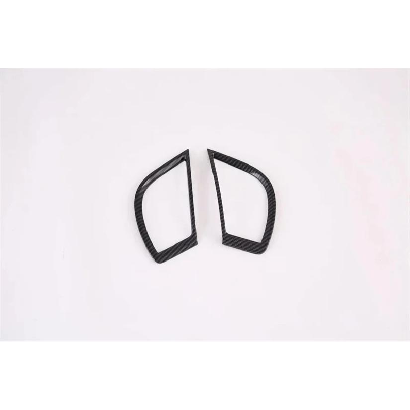 For Kia Seltos    ABS Carbon Fiber Front Center Console Air Condition Vent Outlet Cover Trim Car Styling Accessories