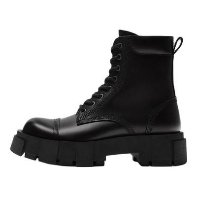 Pu Comfortable Minimalist Short Martin Boots Men Boots Black 12019520-38