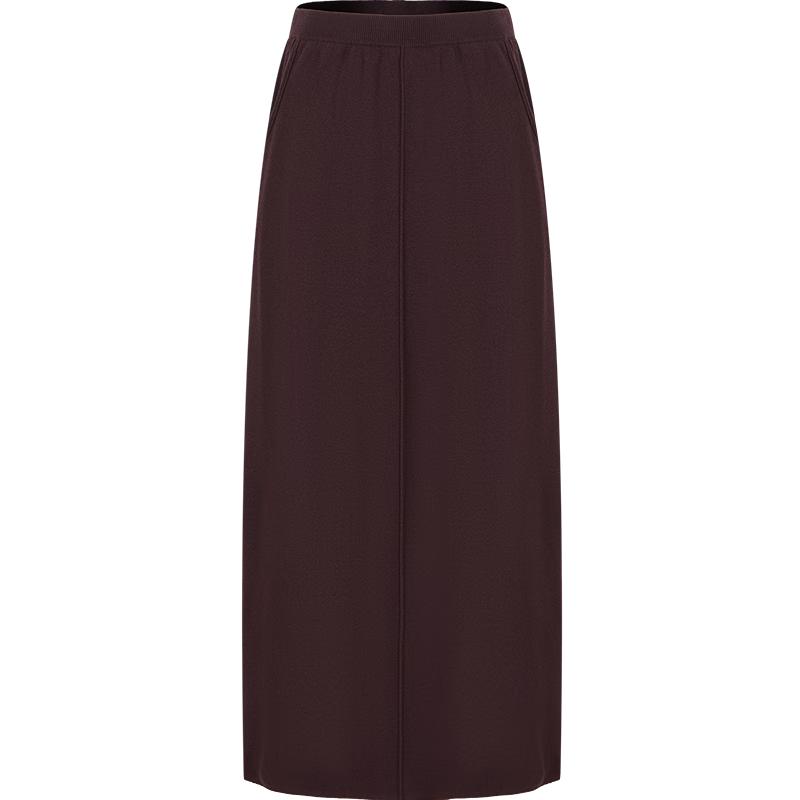 JUZI Annaco Women s Relaxed Wool Blend Knit Slit Skirt XL