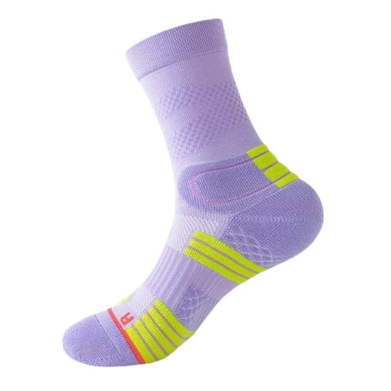 

Спортивные носки для женщин, весна и лето, утолщенные махровые подошвы, специальные для военной подготовки, носки для марафонского бега, профессиональные для бадминтона 1 pair фиолетовый