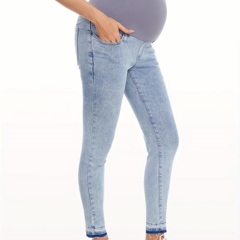 

Maternity Jeans with Tummy Support – Winter & Autumn Style XL светло-синий