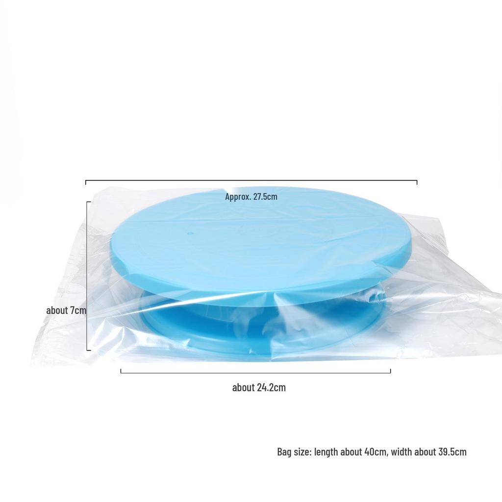 Rotating Cake Decorating Stand - Lightweight & Stable Plastic Turntable