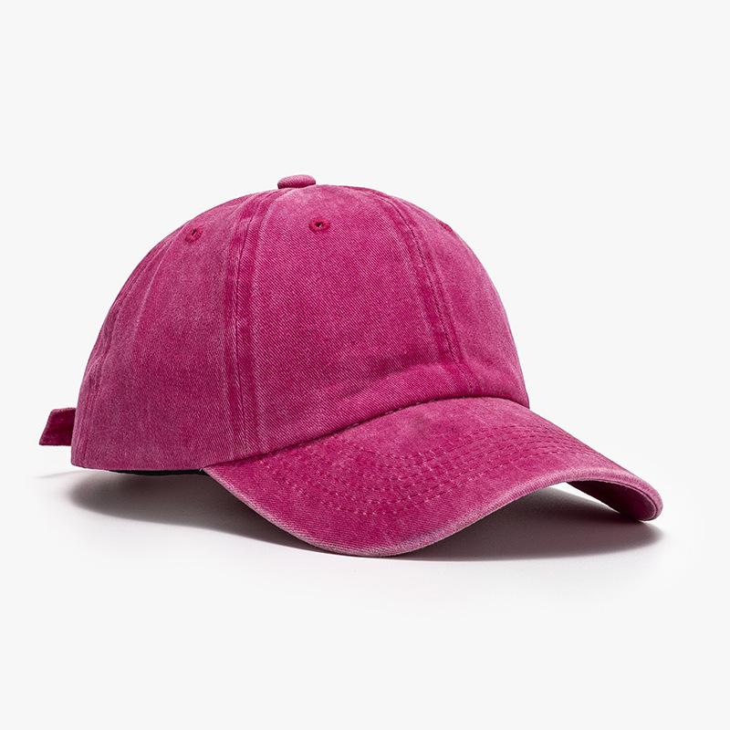 Hat Men's Trend Cap Women's Trend Brand Spring and Summer Versatile Washed Retro Soft Top Sunscreen Baseball Cap