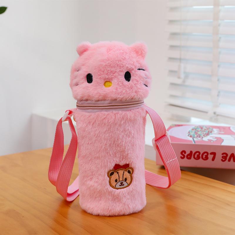 Niedliche Wasserkrug-Schutzhülle, Handy neue tragbare Glas-Plüsch-Wechsel-Schräg-Umhängetasche, Geburtstagsgeschenktasche.