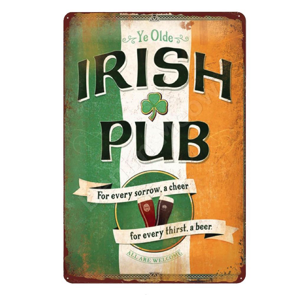 Funny Drinking Zone Plaque, Vintage Metal Tin Sign, Irish Pub, Bar, Home Decor, Beer Pong Sign, Man Cave Wall Poster, N371