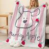 Cute Flannel Blanket: Non-Shedding, Soft & Cozy for Home, Christmas, Halloween & TV Watching