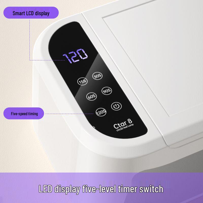 High Power UV LED Nail Lamp - Fast Drying, No Blackening, for Gel Nail Polish