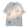 American Chic Embroidered Puppy Short-Sleeve Cotton T-Shirt for Women – Summer Loose Fit Cute Top