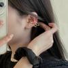 LATS 1 Piece Simple Flower Clip Earrings for Women Creative Non-Piercing Ear Cuff Trend Jewelry Accessories Gift