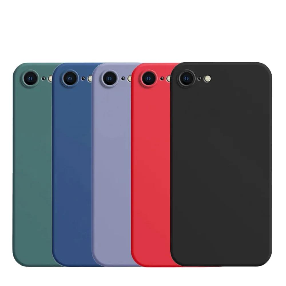 Hot Sales Liquid Silicone Case For iPhone 16E 16 Pro Max 16 Full For iPhone 16 16Pro 6 7 8 Plus SE2020 Colorful Protection Cover