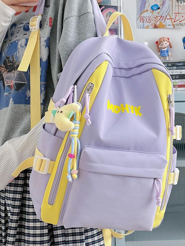 Plecak unisex w stylu koreańskim: Modny, o dużej pojemności, lekki dla uczniów szkół średnich