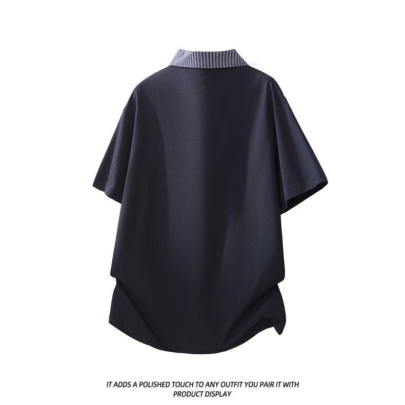 Trendy Summer 2026 Men's Japanese Style Versatile Short Sleeve Polo T-Shirt