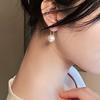 1 Paar Piercing helle Farbe Frauen Ohrringe einfache Faux Perle Anhänger