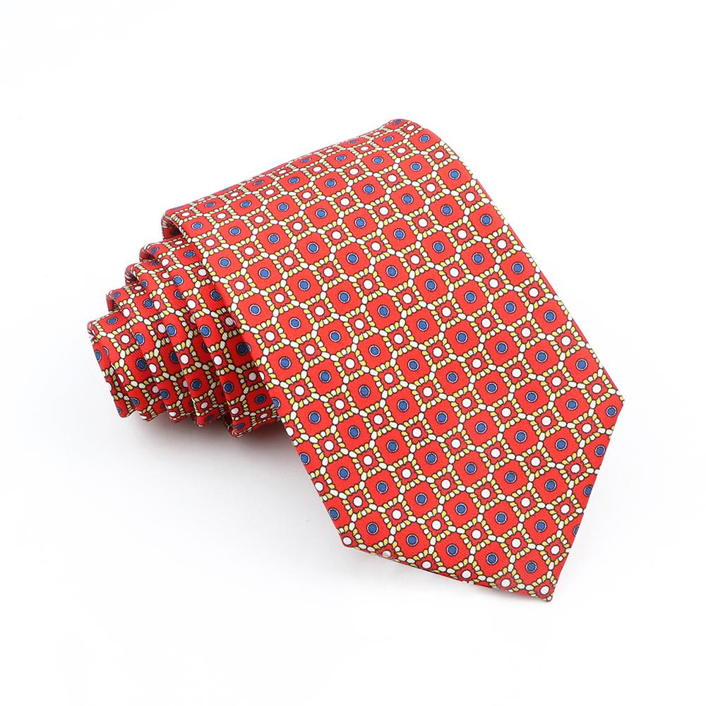 Supermjuka bohemiska sidenpolyesterslipsar för män Nyhet Design Bröllopskontor Företag Gravata tryckt slipspresent