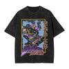 479. Washed Tee Anime JoJo's Bizarre Adventure Stone Ocean Jolyne Cujoh Tshirt Men Manga Cotton T-shirts Washed Vintage T Shirt Harajuku Tops Oversize