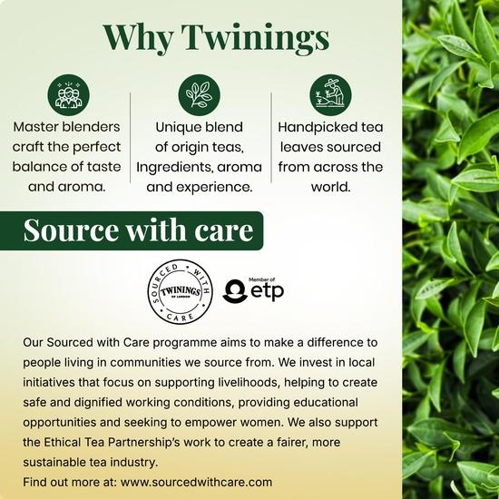 Twinings Green Tea Lemon & Honey, 25 Teabags, Green Tea, Sweet Honey & Tangy Lemon
