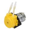 DC12V Yellow Micro Water Liquid Peristaltic Pump For Aquarium Lab Analytical 2*4mm