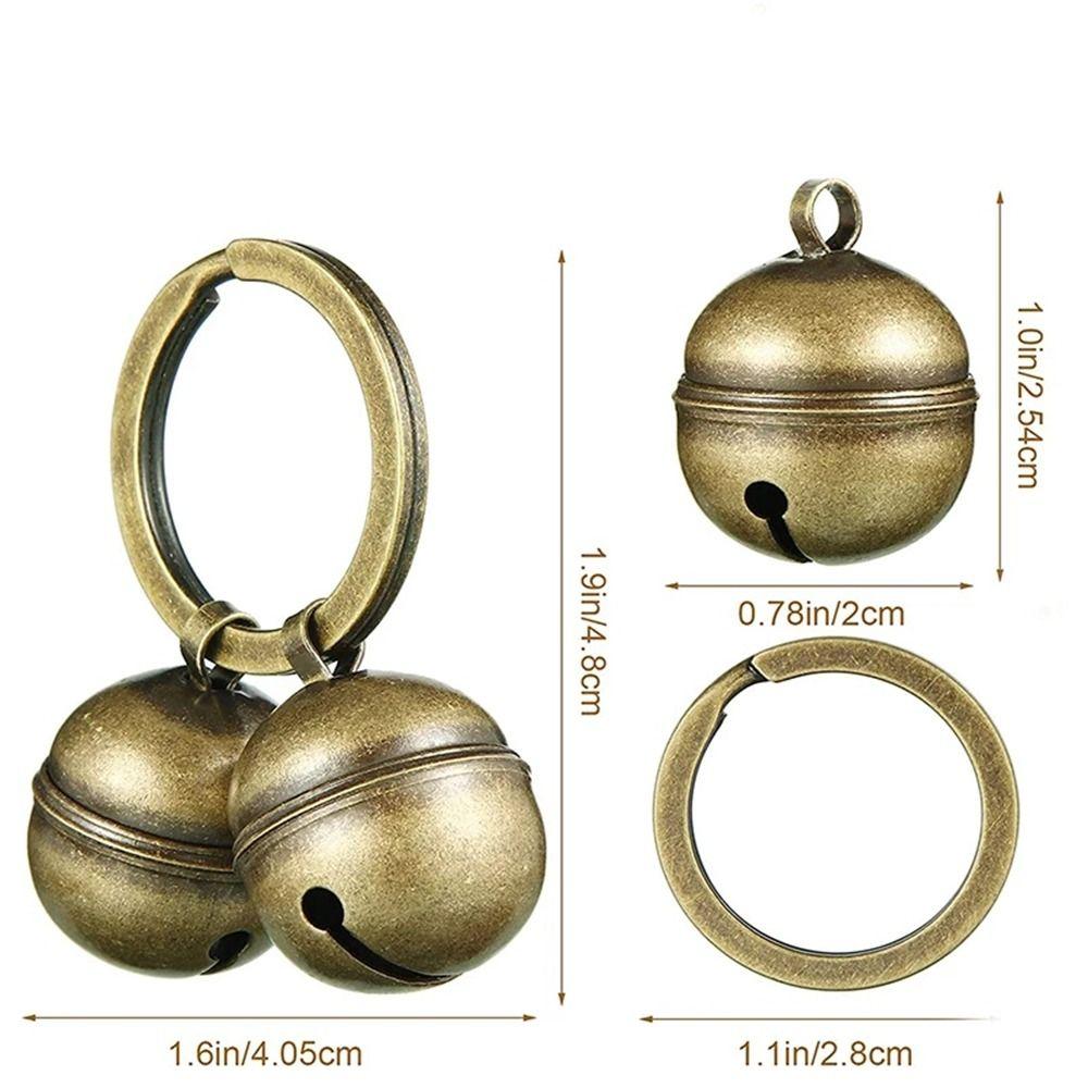 Collar Key Rings Bell Pendant DIY For Christmas Tree Jingling Bells Cat Bell Pet Pendant Key Ring