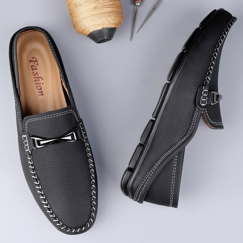 Heißer Verkauf männer Echtes Leder Casual Schuhe Europa Amerika Handgemachte Sohlen Pendler Arbeit Schuhe Outdoor Flache Schuhe für männer