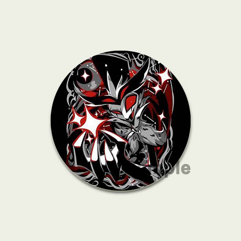 32/44/58MM Anime Helluva Boss Pins Round Tinplate Brooches for Backpack Cothes Accessories Hat Decoration Gifts HD Print Cartoon Badge