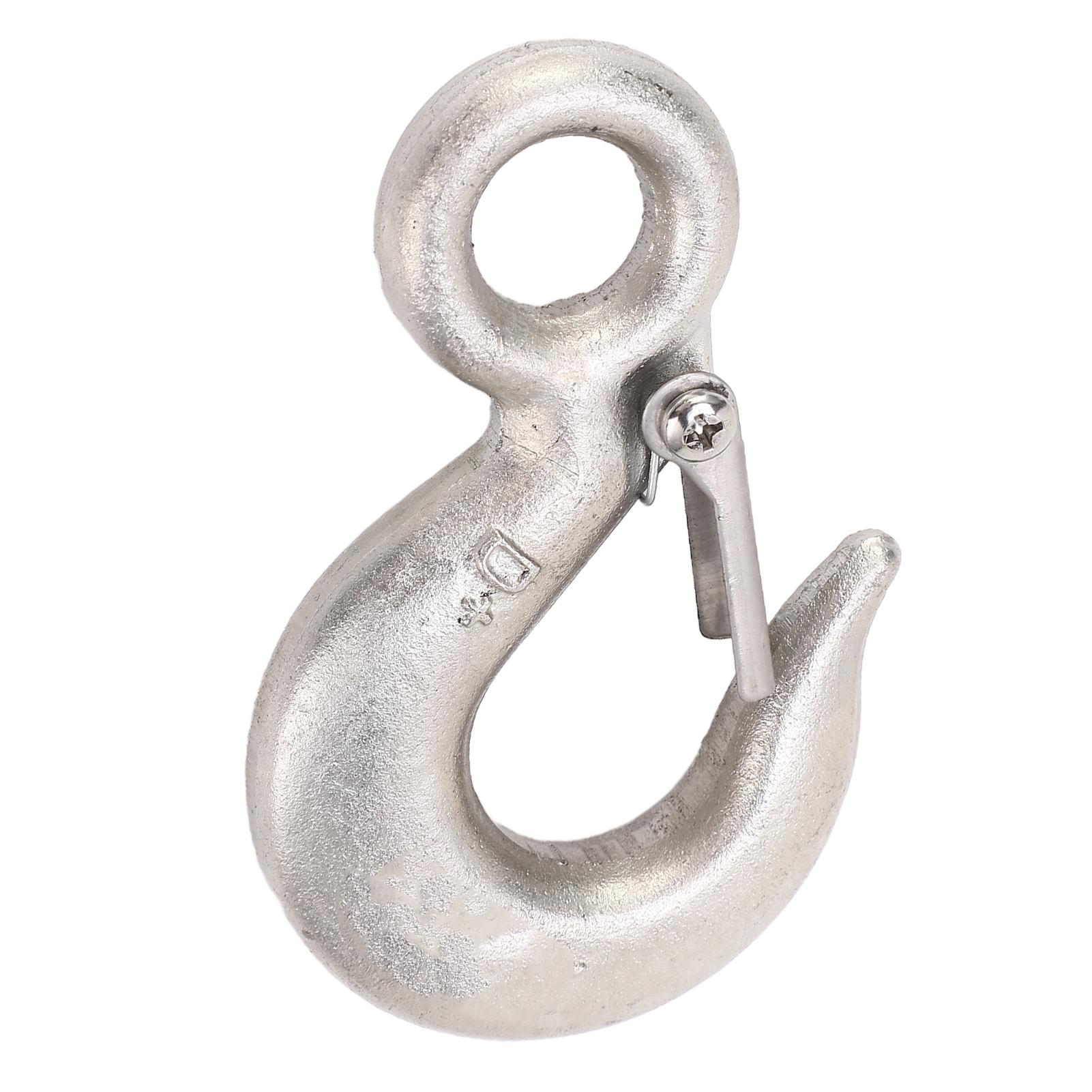 

Подъемный крюк 1T Нержавеющая сталь 304 Сверхмощный крюк для промышленного подъема Портовые перевозки