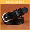 Women Leather Genuine Belt Metal Pin Buckle Jeans Waist Belt Fashion Decoration