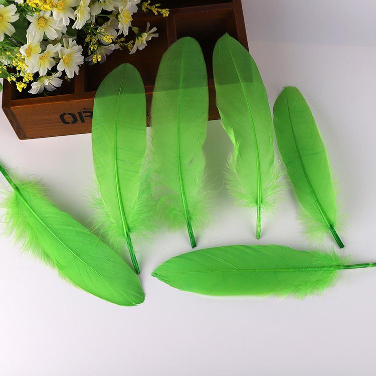 50Pcsdiy Goose Feather Hard Big Floating Feathers Wedding Children Handmade Decorative Materials Dream Catcher Feathers