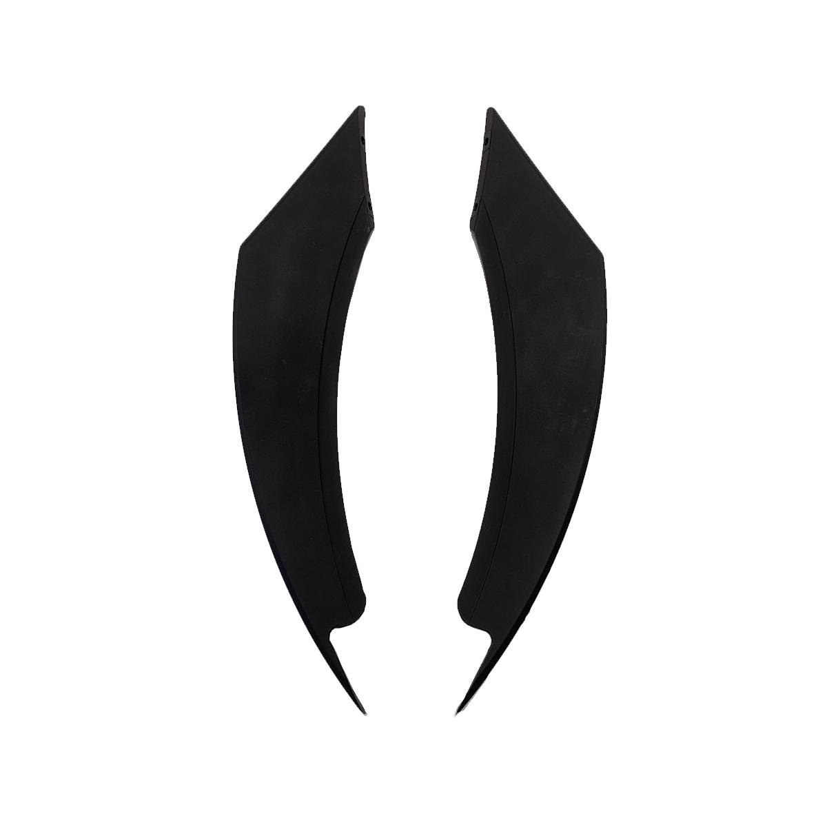 

For Ford Mustang 2018- Front Fog Light Lamp Decoration Blade Cover Trim Sticker Matte Black Carbon Fiber Look матовый черный