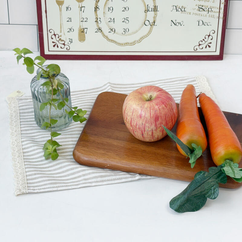 Lace Stripe Beige Table Mat