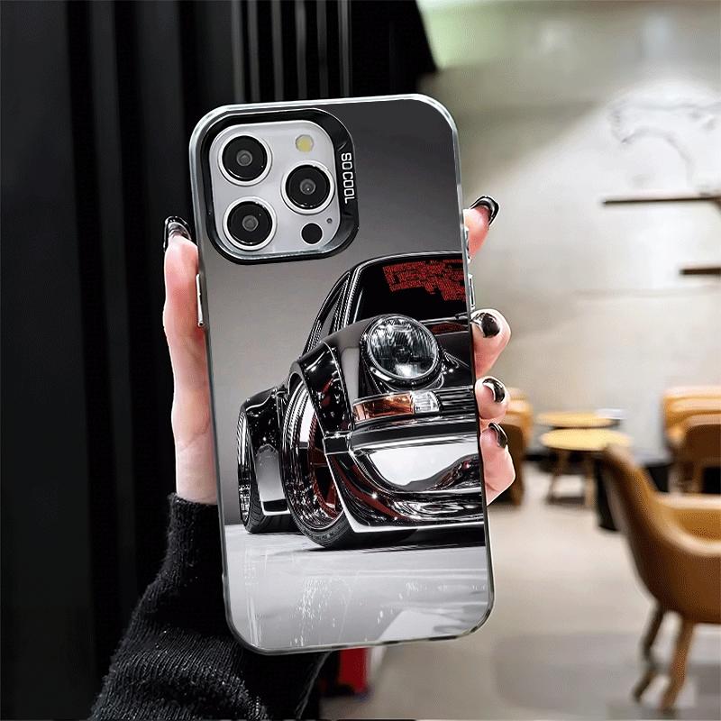 Electroplated Style Sports Car Soft Phone Case for iPhone 15 16 17 Pro Max 17Air 16E 14 Plus 13 12 Mini Shockproof Cover Back Sh