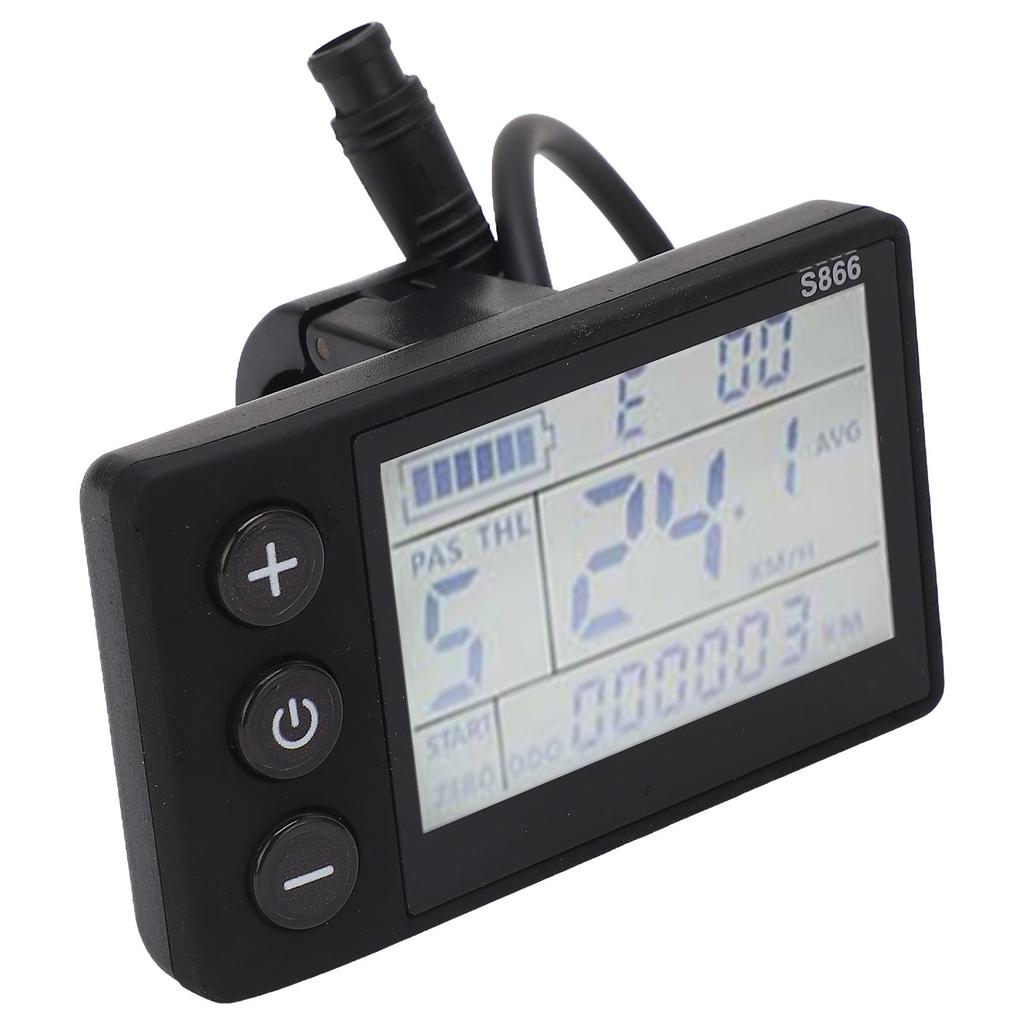 Electric Scooter Conversion LCD Display with 6P Waterproof Connector Mountain Bike Conversion LCD Panel Parts
