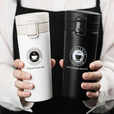 380/510ML Stainless Steel Coffee Cup Thermo Bottle Car Thermal Cup Keeps Cold and Heat Thermal Mug Outdoor Sports Vacuum Flask