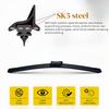 Set of Front And Rear Wiper Blades Suitable for Peugeot 207 Hatchback from 2006-2014, Including Windshield Sizes of 66.04cm, 43.18cm, And 40.64cm