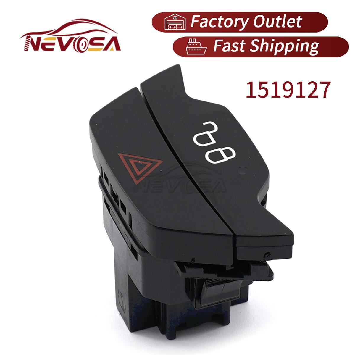 1519127 For Ford B-MAX C-MAX Ecosport Fiesta Focus Kuga Emergency Hazard Warning Light Lamp Double Flash Switch Button 5P 1519127