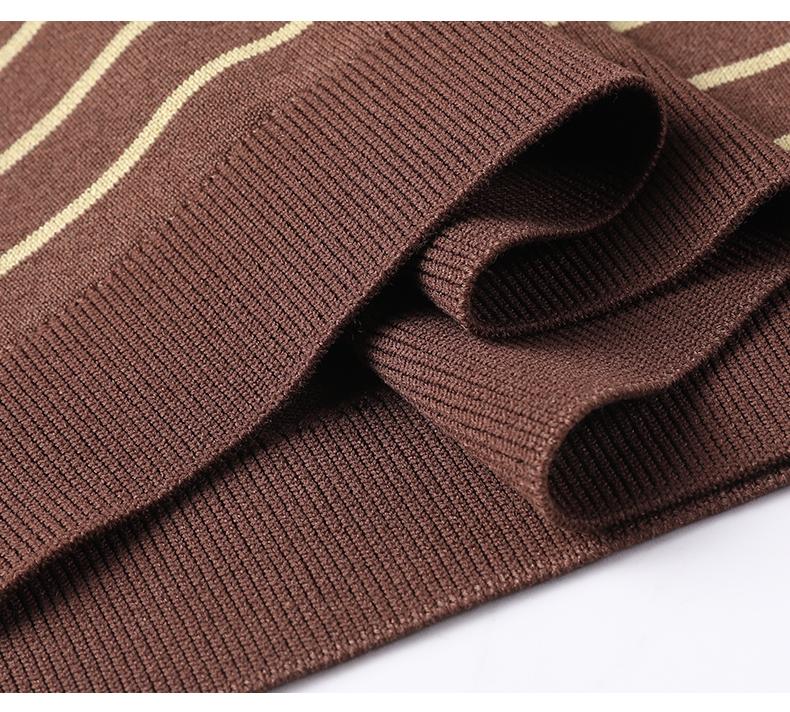 Antonio Summer Striped Business and Leisure Versatile Polo Shirt Men's Top