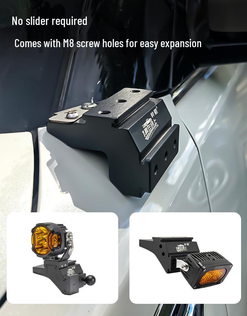 Nissan Patrol Y62 LED Spotlight Quick-Release A-Pillar Bracket