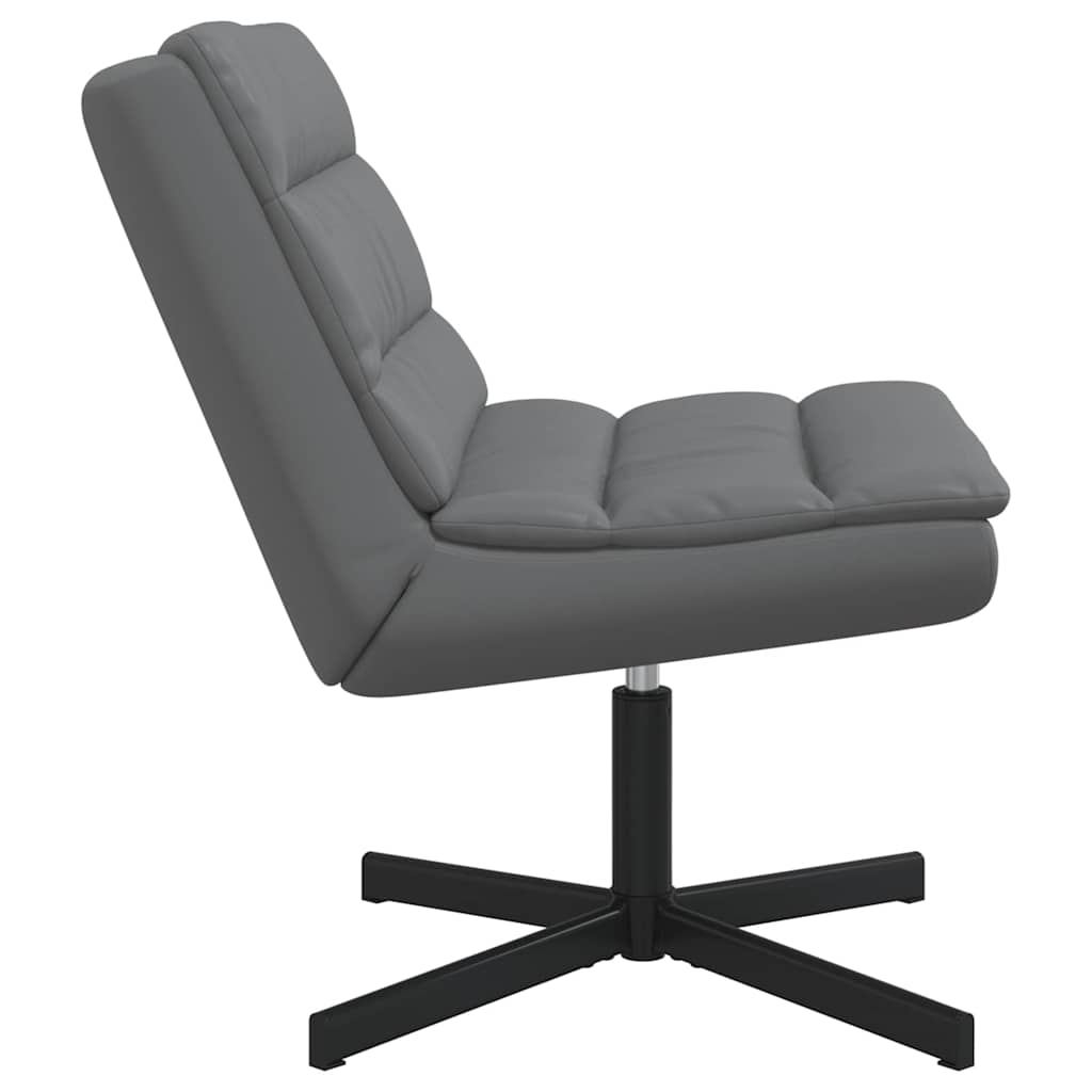 Swivel Chair Gray 63 x 75 x 76 cm PU
