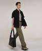 Sin And Lee Nocturnal Wide Pleated Wool Slacks Khaki