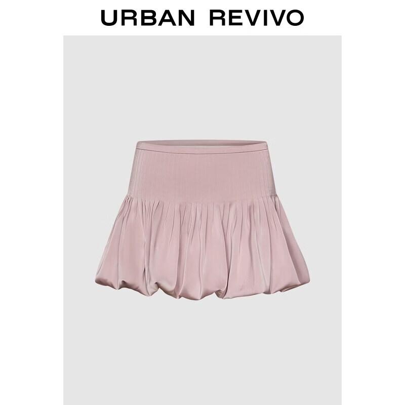 UR2026 Women s Sweet Pleated Petal Skirt L