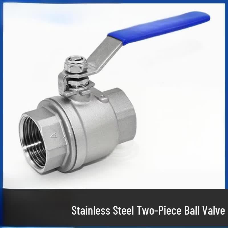 304 Stainless Steel Two-Piece Manual Threaded Ball Valve