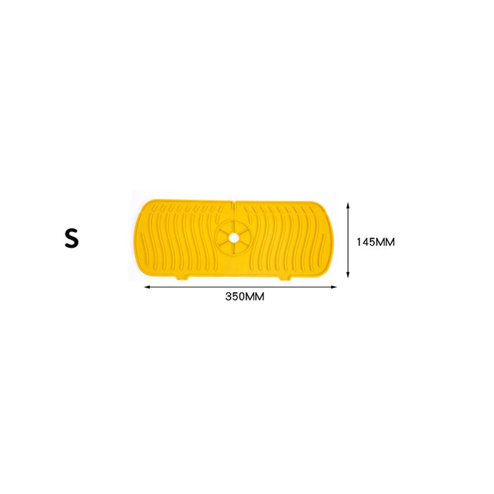 3 Size Kitchen Silicon Faucet Absorbent Mat Sink Anti-Splash Countertop Protect  Bathroom Soap Drainer Box Rack Draining Pad
