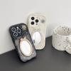 Bow Mirror Phone Case For Apple 17Promax Camellia Sequin Iphone 15 Women'S Case