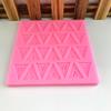 Alphabet Triangular Flag Silicone Molds Handmade for Chocolate Baking Dessert