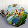 Winnie the Pooh, Tigger Automatic Opening and Closing Umbrella, Compact Travel Umbrella, Lightweight and Portable, Suitable for Beach Commut
