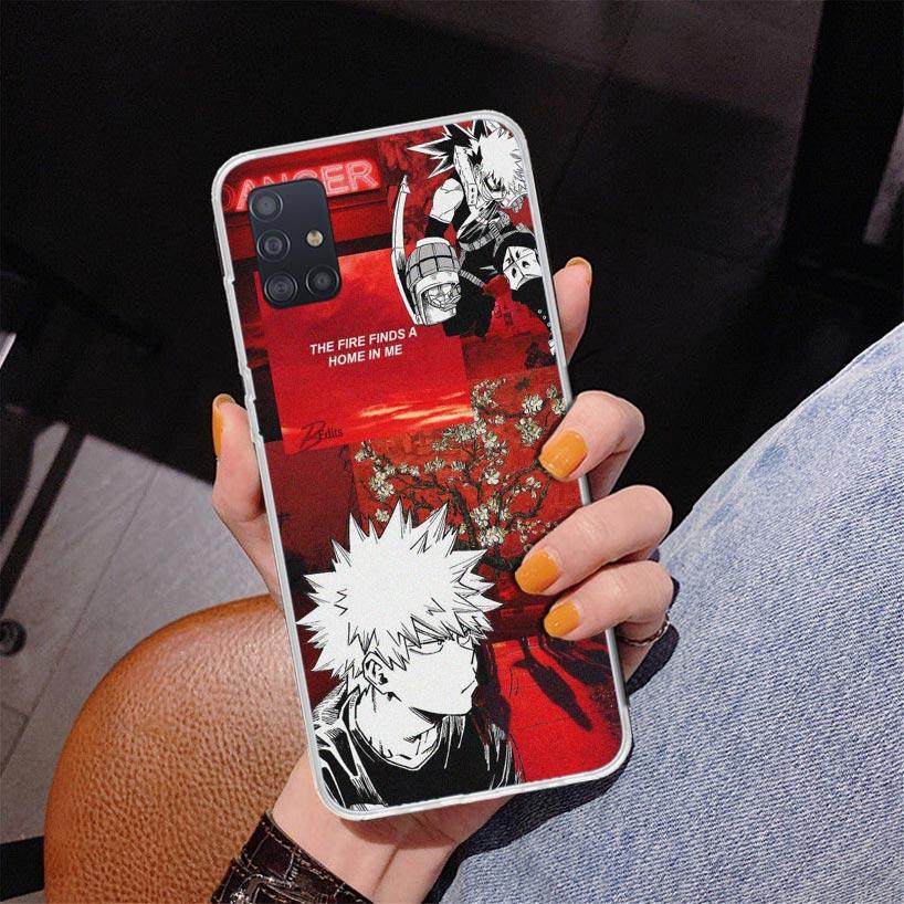 My Hero Bakugou Katsuki Phone Case For Samsung Galaxy A52 A32 A22 A12 A51 A31 A50S A30S A20S A10S Note 20 Ultra 10 Plus S10 A72
