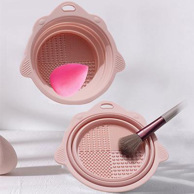 Makeup Brush Cleaner Cleaning Bowl Brush Tool Set Thorough Cleaning Without Hurting Bristles Wet  Dry Powder Puff Dry Cleaner
