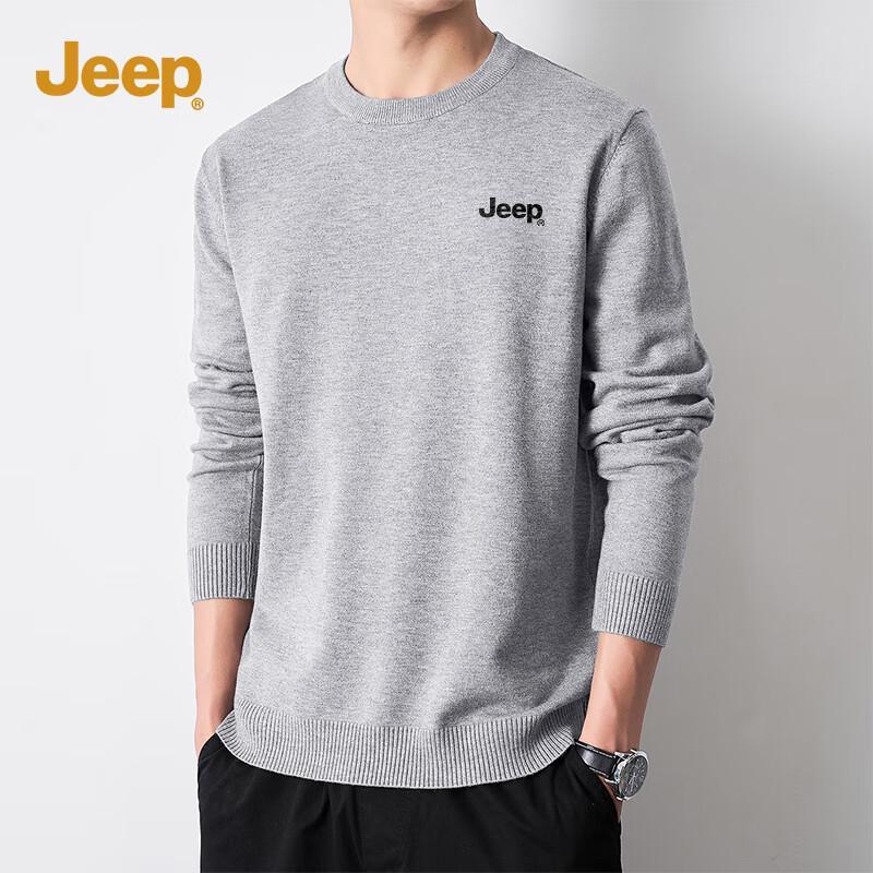 JEEP Men's Heavyweight Warm Knit Pullover Sweater