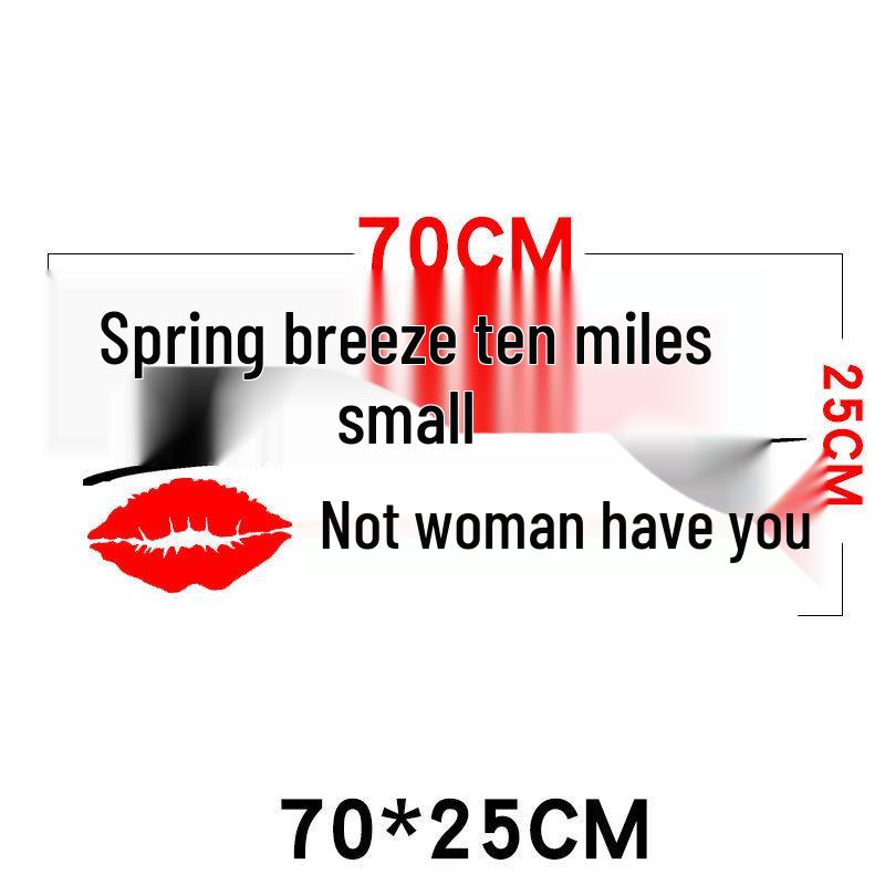 Creative Personality Reflective Car Door & Rear Window Sticker: 'A Wise Man Speaks Little'