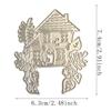 Straw House Metal Cutting Dies Stencils for DIY Scrapbooking Decorative Embossing Paper Cards Template Decor Die Cuts
